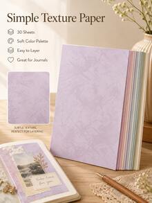 1pc Hot Ins Style Scrapbook Background Paper, 30 Sheets(15 Styles, 2 Sheets Per Style), Vintage Floral Texture Decorative Craft Paper, Journal Cover DIY Handmade Supplies. - Western Floral Pattern - View 5