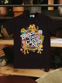 Men T-Shirts - 黑色 - 查看 6