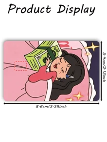 1pc Girly Credit Card Sticker Privacy Protection Card Skin, Wealth Birthday Gift PVC Material Anti-Fingerprint Anti-Scratch Wear-Resistant Card Sleeve, Suitable For Men, Women, Couples, Small Chip Card, Bank Card, Credit Card, Transportation Card, Student Campus Card Personalized DIY - Type a - View 12