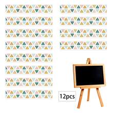 12pcs - Bohemian Style Bulletin Board Borders, Colorful Classroom Border Stickers With Adhesive, Bohemian Die-Cut Border Decorations For Bulletin Board, Fan-Shaped Self-Adhesive School Blackboard Decoration Stickers Suitable For Blackboard And Desk - Dots - View 13