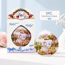 1/4 超大號 Alice 組合氣墊粉撲，超柔軟糖果妝容粉撲，乾濕兩用，多功能化妝海綿，適用於液態粉底、遮瑕膏、氣墊底妝，附精緻紙盒包裝 - 彩色 - 查看 12