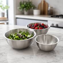 4Pcs/3pcs/1pc Stainless Steel Cooking Mixing Bowl With Scale, Japanese Style Thickened Mixing And Kneading Bowl For Home Use, Egg Beating, Salad, Baking - Silver - View 8