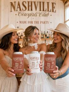 1pc Customizable Text Insulated Cup Sleeve, Personalized Name Beer Cup Sleeve, Custom Bachelorette Party Keepsake, Personalized Wedding Anniversary Insulated Cup Sleeve - Multicolor - View 4