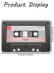 1 buah Stiker Kartu Kredit Pita Kaset Realistis Pelindung Privasi Kartu, Hadiah Ulang Tahun Kreatif Retro Bahan PVC Anti Sidik Jari Anti Gores Tahan Aus, Cocok Untuk Pria, Wanita, Pasangan, Kartu Chip Kecil, Stiker Dekorasi Kartu Bank, Kartu Kredit, Kartu Transportasi, Kartu Kampus Pelajar DIY yang Dipersonalisasi - Tipe A - View 12