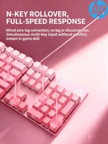HP Mechanical Keyboard Wired Office Keyboard And Mouse, Gaming Dedicated For Laptop And Desktop Computer - View 4
