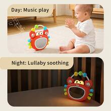 Rocking Sound & Light Crab Rattle Baby Toy, 0-2 Years Old Infant Hand-Grip Ball, Early Education Music Enlightenment Educational Toy - Multicolor - View 10