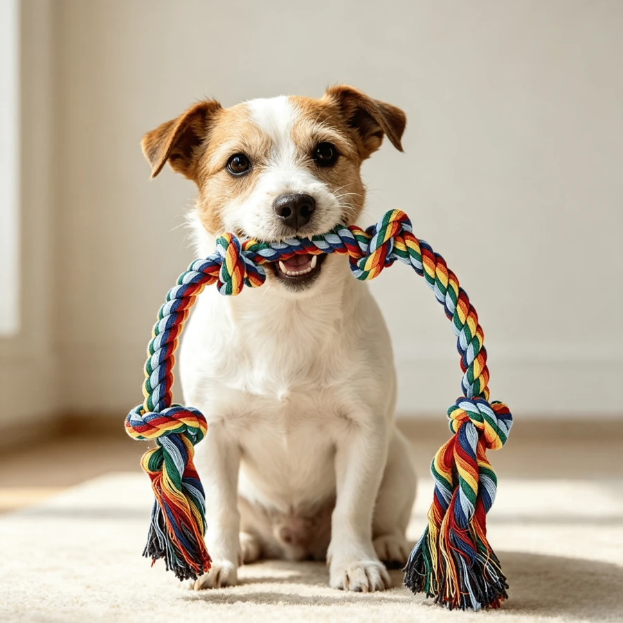 60CM Heavy Duty Dog Chew Toy - Indestructible Tug Toy For Large And Extra Large Dog Breeds, Durable Dental Cleaning And Interactive Play, Dog Rope, Dog Toy - Multicolor - View 1