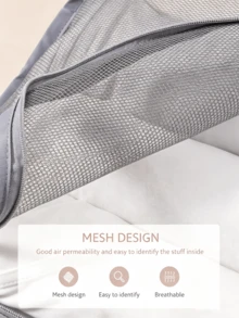 7-Piece Travel Storage Set, Clothes Sorting Packing Cubes, Luggage Clothing Storage Bags, Shoe Storage Bag Combo - Grey - View 5
