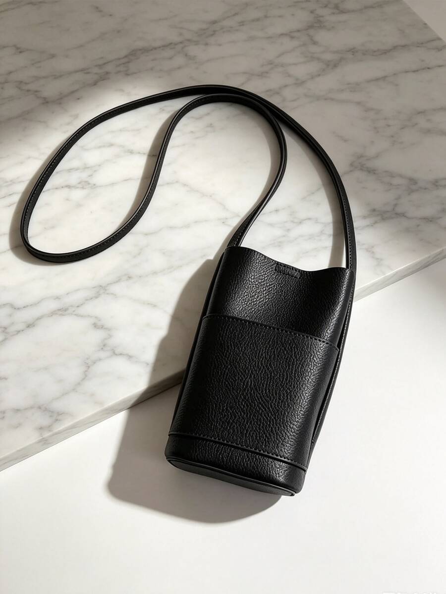 2026 New Minimalist Soft PU Crossbody Bag, Solid Color Mini Shoulder ...