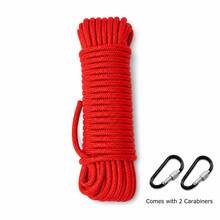 Tali Paracord 4mm, Tali Panjat Tebing dan Penarik Parasut Multifungsi untuk Aktivitas Luar Ruangan, Perlengkapan Evakuasi dan Bertahan Hidup, Paracord Kepang Tangan - tali panjat + gesper - View 16
