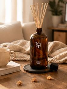 Pengharum Ruangan Reed Diffuser Alami 500ML, Dekorasi Pengharum Ruangan Gaya Kayu, Pengharum Ruangan Elegan, Dekorasi Ruangan Minimalis, Cocok untuk Ruang Tamu, Kamar Mandi, Lorong, Pilihan Hadiah, Aroma Teh Putih dan Oud - Beragam Aroma - View 7