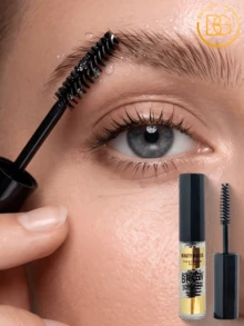 beauty glazed 2pcs Transparent Eyebrow Styling Gel, Waterproof Sweat-Proof Eyebrow Repair Liquid, Salon & Home Use Makeup - Clear - View 1