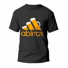 1 Pc Vintage Cotton Abirra Print T-Shirt, Perfect For City Strolls And Weekend Leisure With Friends, Machine Washable, Men's Summer Outfit - Black - View 9