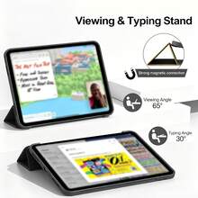 Flip Cover Tablet Protective Case - Black - View 4