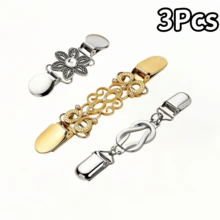1Pc/2/3/4Pcs Waist Tightening Sweater Clips, With Buckle, Women's Multi-Purpose Shawl And Cardigan Clips - Multicolor - View 15