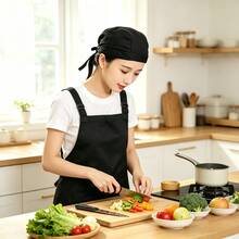 2/6pcs Unisex Adult Chef Hats, Adjustable Elastic Band, Reusable Professional Chef Hats, Suitable For Home Kitchen, Coffee Shop And Catering Services - Multicolor - View 4
