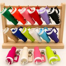 50pcs 14 Color Mix Plastic Mini Cup Keychain, The Perfect Gift For Friends And Sports Enthusiasts, Suitable For Various Scenarios Such As Backpacks And Keys Keychain Colored Mini Cup Keychain - Multifunctional Keychain For Lipstick - 14 Colors Mix - View 5