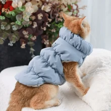 1pc Pet Warm Thickened Winter Clothes, 3-Layer Fabric, Easy-To-Clean Fabric, Hand Washable And Machine Washable, With A Leash Ring For Safer And More Convenient Outings, Multiple Sizes And Coluors Available. - Pink - View 7