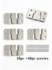 20/8pcs Embedded Installation Brackets, Interlocking Picture Frame Hooks, Heavy Duty Wall Hanging Hardware, Interlocking Furniture Connectors, Modular Sofa Connectors, Headboard Wall Mounting Hardware (20pcs Set Includes 20/40 Screws) - Multicolor - View 8