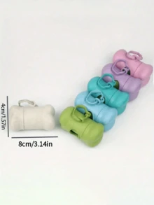 PETCHIC Pet Dog Walking Printed Poop Bag Dispenser, Hands-Free Dog Waste Bag Dispenser, Fashionable Dog Waste Cleanup Bag, Leash Clip Garbage Bag Holder - Multicolor - View 8