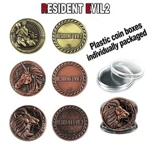 1pc 2 Game Coin, Vintage Saintess, Unicorn Lion Commemorative Coin, Collectible Coin, Letter Coin - Multicolor - View 2