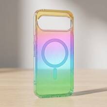 彩虹亮片閃亮磁吸手機殼，漸層藍色與粉色女性風格，適用於 Pixel 11 Pro XL/11 Pro/10 Pro XL/10 Pro/10A/9 Pro XL/9A，透明可愛時尚保護殼 - K2-GG - 查看 11