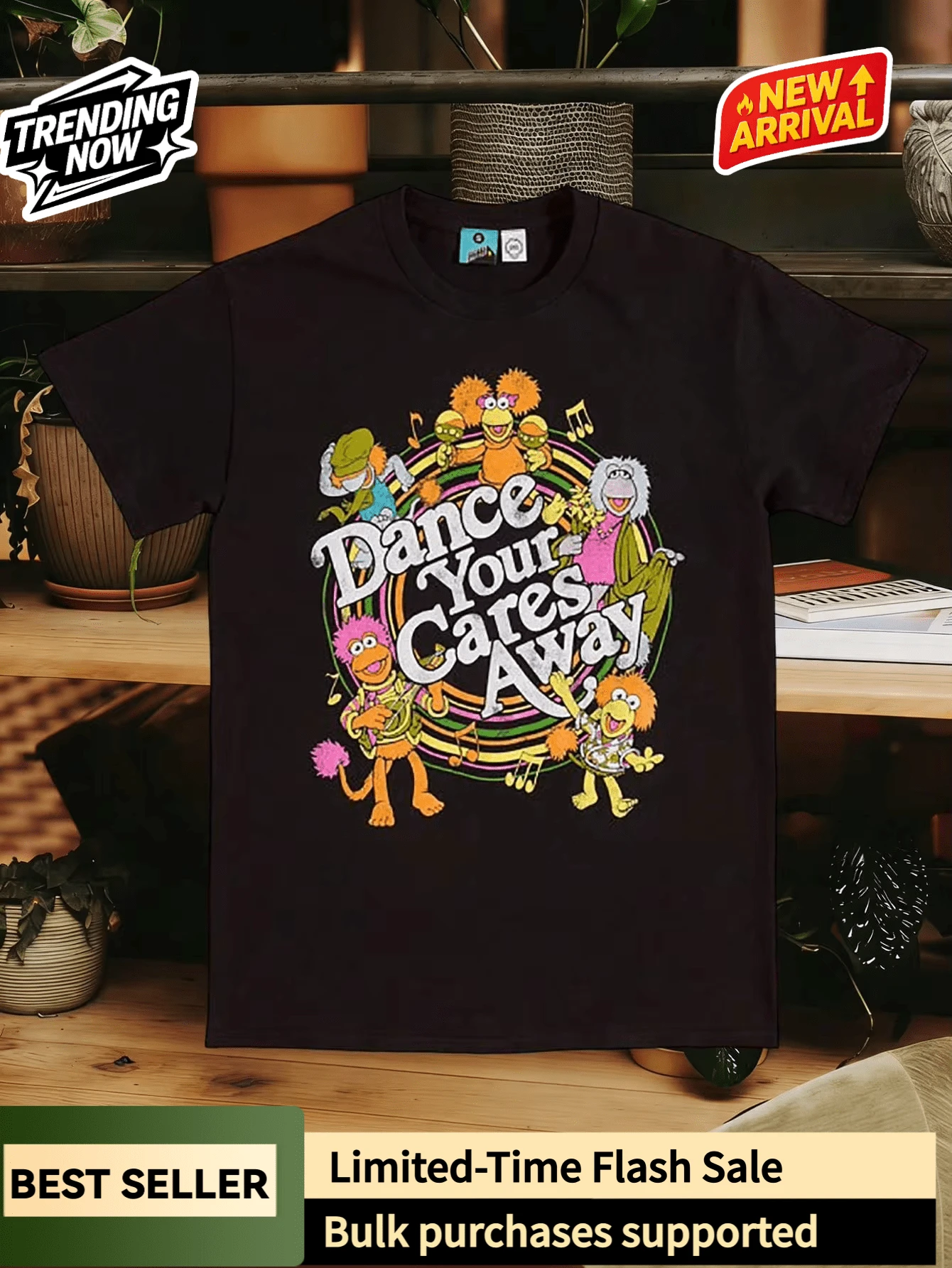 Men T-Shirts - 黑色 - 查看 1