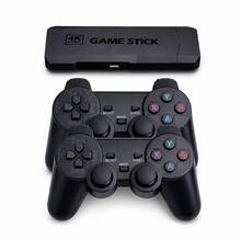 Retro Game Stick 4K Console With 2 Wireless Controllers | +20,000 Games - Black - View 3