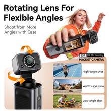 Mini Handheld Vlog Camera, Portable Digital Video Camera With Screen Display, HD Recording Camera For Travel, Selfie, Blogging, Photography, Social Media Content Creation And Outdoor Shooting - View 6