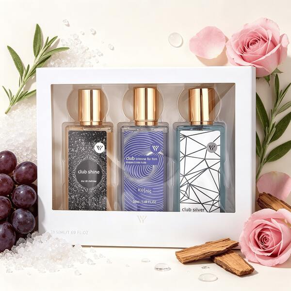 1 ชุด 3x50ml/ชุด กล่องของขวัญน้ำหอมไร้เปลวไฟรุ่นจำกัดพิเศษ รวมกลิ่นดอกไม้ ผลไม้ และกลิ่นไม้ กลิ่นหอมยาวนาน น้ำหอมปรับอากาศนี้มีฟังก์ชันขจัดกลิ่นและเพิ่มกลิ่นหอม เหมาะสำหรับใช้ในร่ม กลางแจ้ง ห้องน้ำ และสถานที่อื่นๆ ที่ต้องการขจัดกลิ่น เหมาะสำหรับงานปาร์ตี้ การเดินทางประจำวัน หรือการเดินทาง เพิ่มกลิ่นหอมที่น่ารื่นรมย์ให้กับสภาพแวดล้อม เหมาะสำหรับใช้ส่วนตัวหรือเป็นของขวัญให้ผู้อื่น