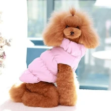 1pc Pet Warm Thickened Winter Clothes, 3-Layer Fabric, Easy-To-Clean Fabric, Hand Washable And Machine Washable, With A Leash Ring For Safer And More Convenient Outings, Multiple Sizes And Coluors Available. - Pink - View 6