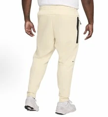 Nike Unisex Tech-Inspired Zip Hoodie Jogger Slim Fit Tapered Tracksuit With Cozy Lining Effortless Streetwear Outerwear For Men Women Sweatpants - Light Khaki Sweatpants - 查看 4