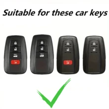 Car Key Case Protector Soft TPU Key Shell Cover Auto Accessories For Prius For Camry For Corolla For CHR For Prado 2018 2022 Dustproof And Anti Fall High-End Fashionable Keybag - KY25 - View 3