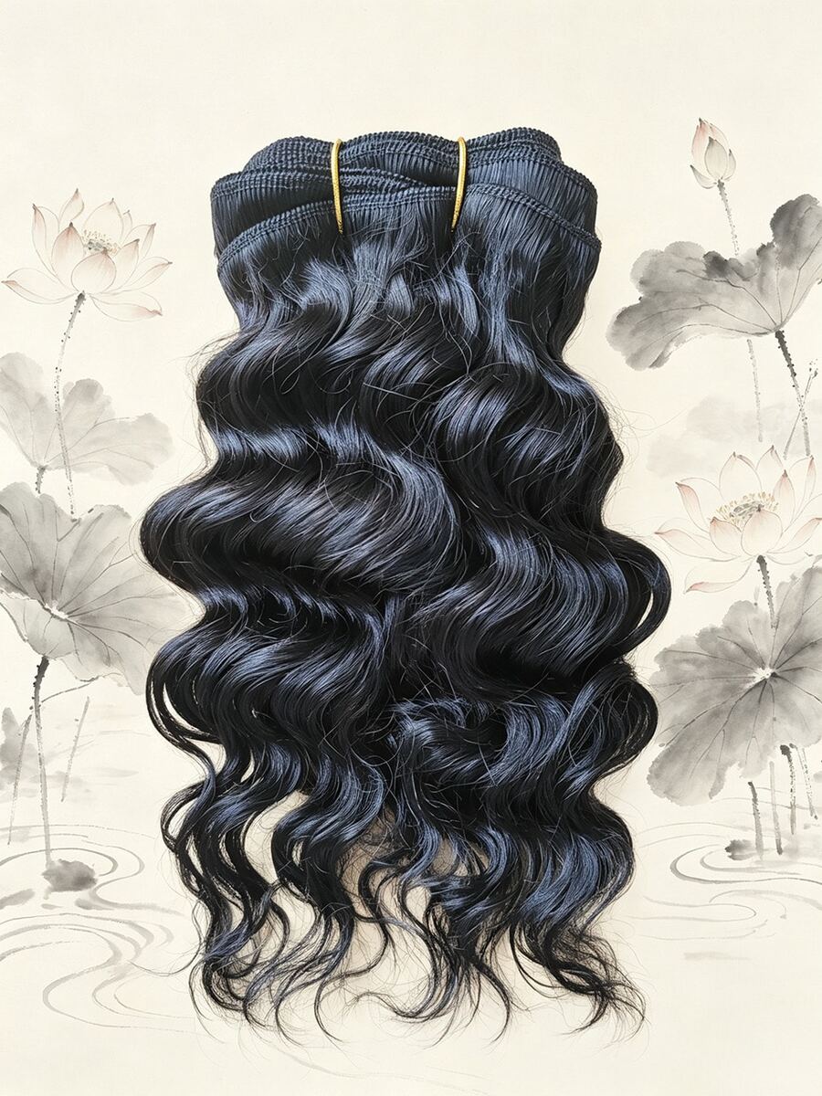 BINF 8-30 Inch Deep Wave Human Hair Bundles Brazilian Unprocessed Human Hair Weave 3 PCS Human Hair Bundles Double Weft No Shedding Back To School Vocations Party Easy Change Hair Style Hair Extensions