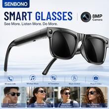 SENBONO Smart Glasses With 8MP HD Camera, Bluetooth Audio Glasses, Built-In Speaker And Microphone, Supports Hands-Free Video Recording And Photo Taking, Compatible With IOS/Android, Suitable For Men And Women - View 6