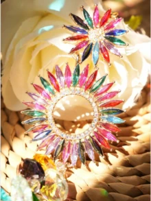 Colorful Diamond Crystal Light-Catching Hanging Decor, Suitable For Home Decor/Garden Decor/Christmas Decor/Halloween Decor/Mother's Day Gift - Multicolor - View 4