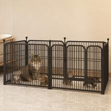 Dog Fence, Pet Dog, Indoor Dog Cage, Small, Medium, Large, Home Use, Teddy, Protective Isolation Fence Type - Black - View 1