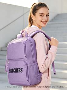 Skechers 男女通用運動後背包 旅行休閒學生書包 L320U196-00KC - 薰衣草紫 - 查看 4