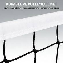 1 buah Jaring Bola Voli Portabel Bahan PE, Pilihan Hadiah, Tahan Sobek, Tahan Aus, Jaring Bola Voli Ukuran Standar yang Tahan Lama, Jaring Bola Voli Tepi Tunggal, Dilengkapi dengan Tas Penyimpanan. - MultiWarna - View 7
