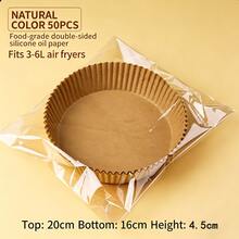 100/50/1pc Air Fryer Paper Oven Liner, Heat-Resistant Square Silicone Baking Paper, For Home Use - Multicolor - View 15