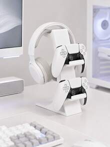 3D Printed Game Controller & Headphone Stand, 2-In-1 Universal Desktop Stand, Compatible With Series X/S, Space-Saving Storage Rack For Gamers, Suitable For Bedroom, Gaming Room, Office, Perfect Birthday Gift For Boyfriend - Multicolor - View 8