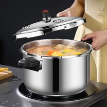 12 L Stainless Steel Pressure Cooker With Lid, Quick Cooking, Compatible With Induction, Gas, Electric, And Ceramic Cooktops - View 9