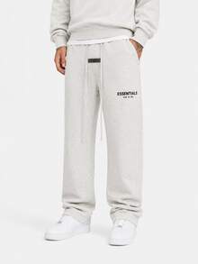 Fear Of God Essentials Light Oatmeal Relaxed Sweatpant (SS22) Unisex - 淺燕麥色寬鬆運動褲 - 查看 2