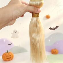 BINF 613 Straight Bundles Human Hair Extensions Brazilian Human Hair Quickly Weave 10-30 Inch 1 Pc Double Weft Blone Straight Human Hair Halloween Back To School - S613 - View 3