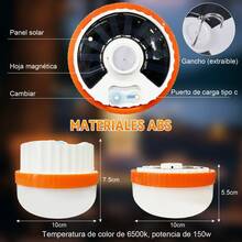 2pcs Rechargeable Solar LED Emergency Portable USB Lights - Warm White - View 4