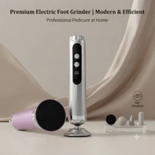 ICEWLESS Electric Foot Callus Remover LCD Digital Display 5-Speed Rechargeable Electronic Foot File Dead Skin And Hard Skin Care With Replaceable Grinding Heads Smooth Foot Care Women's Gift - View 3