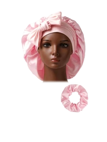 1/2/3/4/5 piezas Gorro de dormir de satén para mujer con lazo, gorro de dormir de seda, incluye antifaz y coletero de satén, set de cuidado del cabello, adecuado para la hora de dormir, viajes y uso diario en casa - Multicolor - Ver 19
