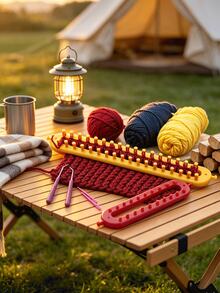 DIY Scarf Knitting Loom, 24/36 Size Options, Easy To Operate, Suitable For Beginners, Perfect For Parent-Child Interactive Crafting, Creative Handmade Holiday Gift - Scarf Knitting Machine - View 3