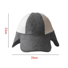 1pc Two-Tone Wool Felt Sauna Hat With Ear Flaps, Thick Heat Insulation Russian Banya Cap, Water Absorbing Spa Steam Room Headwear, Unisex Sauna Accessory For Hot Spring Bath - Baseball Cap - View 6