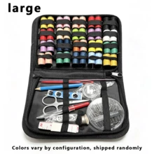 1 Set Premium Portable Sewing Tool Kit Storage Bag, Multifunctional Mini Sewing Supplies Set, Home Handmade Embroidery Kit, Retro Sewing Tools Quilting Accessories, Suitable For Travel Essentials, Home Decor, Hilo, DIY Crafts, Pants, Buttons, Crochet Hooks, Sewing Machine, Needles, Threads, Sewing Fabrics, Valentine's Day, Wedding, Carnival - Multicolor - View 12